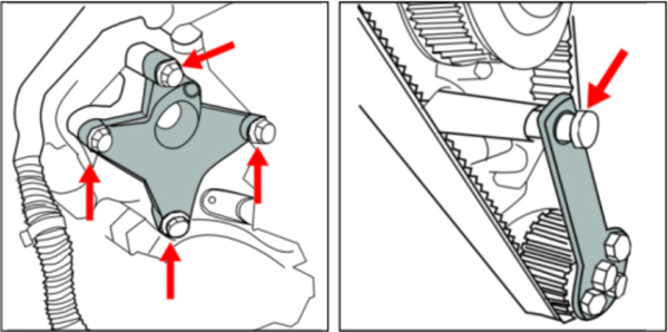 Фиксатор распредвала и натяжного устройства приводного ремня JTC 4929 (FIAT 8V)