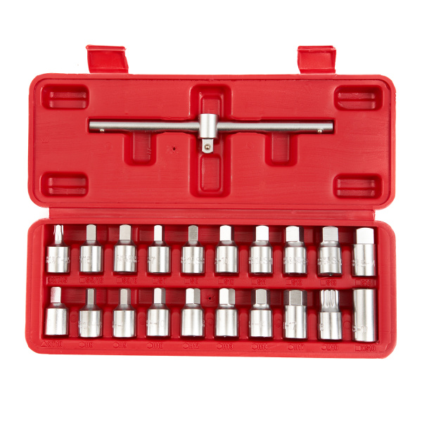 Набор головок для маслосливных пробок ROSSVIK ST095 (21 предметов)