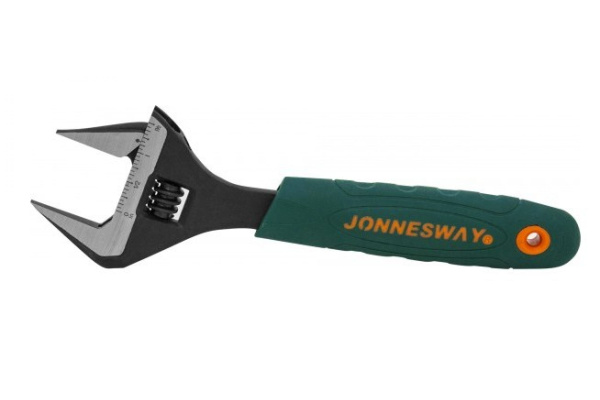 Ключ разводной с увеличенным диапазоном JONNESWAY W27AE8 (0-38 мм, L-200 мм)