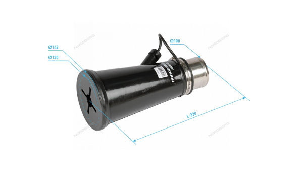 Насадка резиновая круглая на шланг D=100 мм NORDBERG AN100R