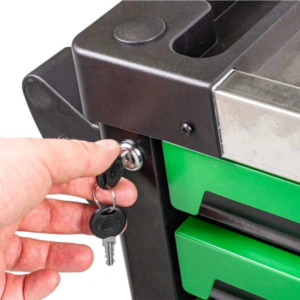 Тележка инструментальная 7-и полочная с набором инструментов 274пр и дополнительной боковой секцией