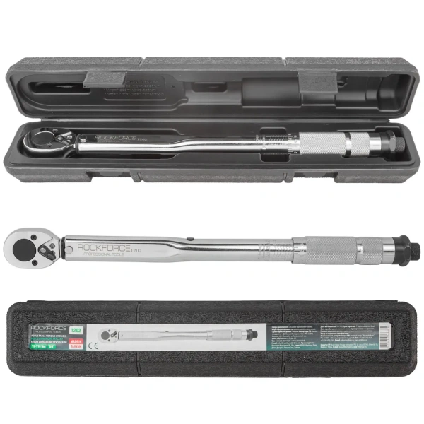 Ключ динамометрический щелчкового типа ''Profi''19-110Нм 3/8'',в пластиковом футляре (Taiwan)