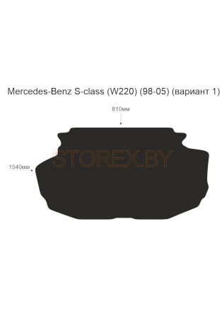 Mercedes-Benz S-class (W220) (98-05) Багажник (вариант 1) copy