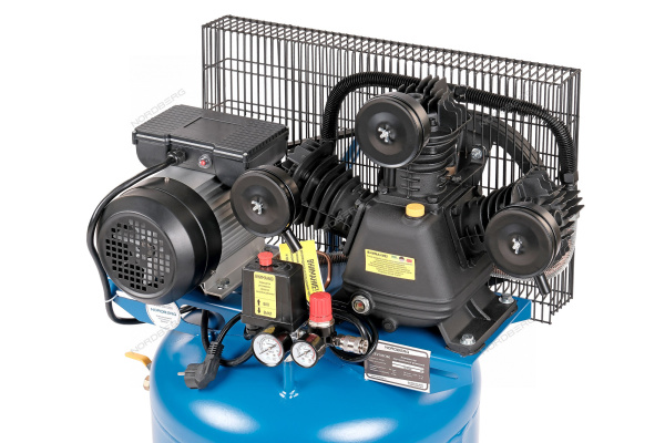 Компрессор вертикальный поршневой с ременной передачей 220В ресивер 100 л 360 л/мин NORDBERG NCEV100/360