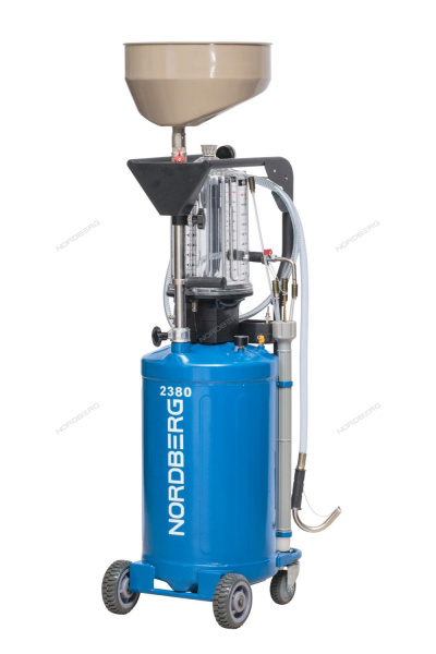 Установка для замены масла пневматическая 80 л NORDBERG 2380