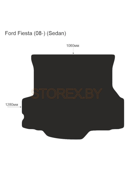 Ford Fiesta (08-) (Sedan) Багажник copy