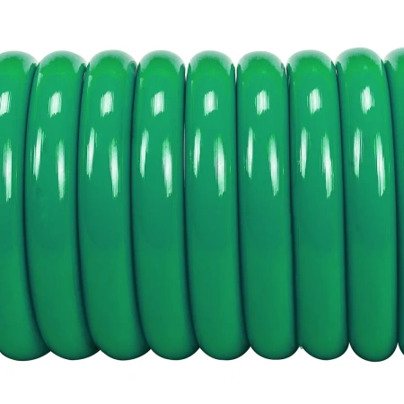 Шланг витой полиуретановый 10мм х 14мм х 10м с быстроразъемами (латунь, максимальное давление - 15bar, рабочая температура от -20 до +60 гр.)