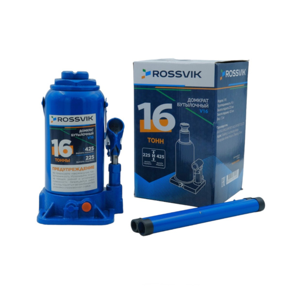 Домкрат бутылочный ROSSVIK V16 (г/п 16 т)