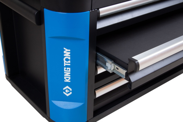 Инструментальный ящик KING TONY 87G11-4B-BK, 4 ящика и отсек