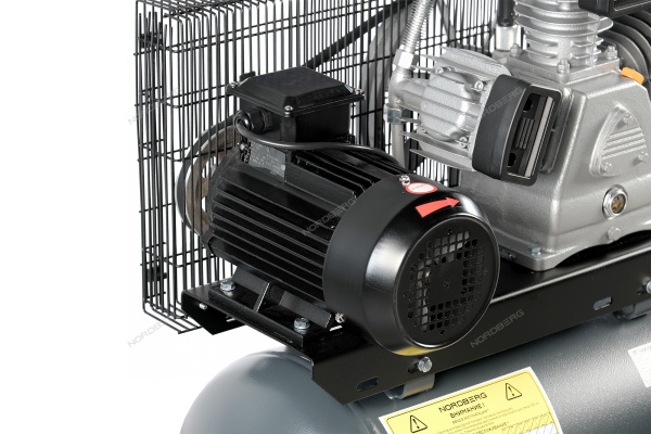 Компрессор поршневой с ременной передачей 380В, ресив. 100л, 580л/мин NCP100/580