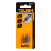 Набор вставок (бит) торцевых 1/4" Torx T10 25 мм 2 предмета TOLSEN TT20221