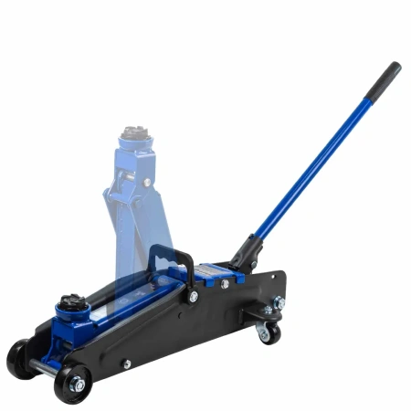 Домкрат подкатной гидравлический с резиновой накладкой 2,5т (h min 135мм, h max 387мм)