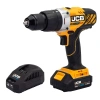 Дрель-шуруповерт аккумуляторная (JCB-18CD-B-E) 18V, max 45Nm в комплекте с зарядным устройством (JCB-18VFC-E) 2.4A и батареей аккум(JCB-20LI-E) 2.0AH
