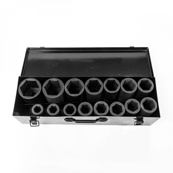 Набор головок ударных глубоких ROSSVIK ST240 (1", 22-60 мм, L-110 мм, 15 предметов)