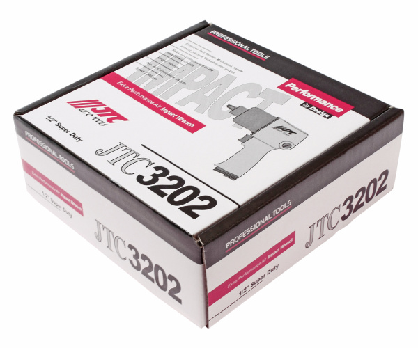 Гайковерт пневматический ударный JTC 3202 (1/2" 624Нм 7000об/мин. 220л/мин. 90-120PSI)