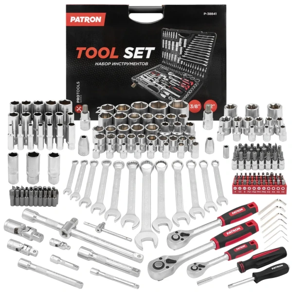 Набор инструментов 216пр. 1/4''3/8''1/2''(6гр.)(4-32мм)