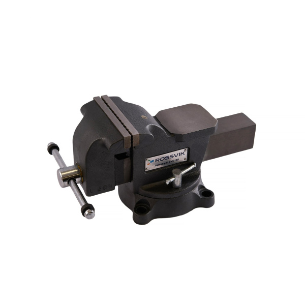 Тиски слесарные ROSSVIK SVD125 (125 мм, поворотные, с наковальней)