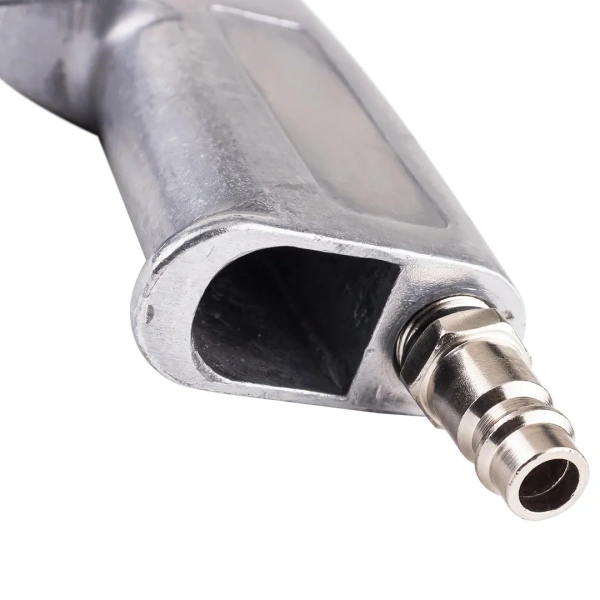 Пневмопистолет пескоструйный шлангового типа (3 сменных сопла, вход 1/4'', шланг 1.8м, расход воздуха 280-400л/мин, давление 5-8бар) в блистере