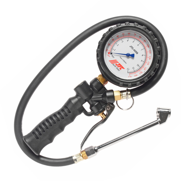 Манометр шинный многофункциональный JTC 4058L (12 атм.,170PSI)