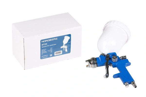 Краскопульт HVLP с верхним баком сопло 2,0 мм NORDBERG NP7320