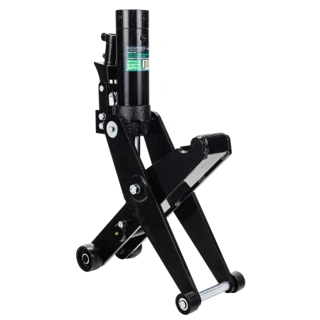 Домкрат подкатной гидравлический ножничный с двумя уровнями подхвата, 4/5т (уровень подхвата 70/415мм, h max 435/735мм)