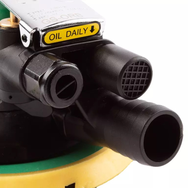 Пневматическая роторно-орбитальная шлифовальная машинка с пылеотводом GARWIN PRO GS-ORB-5 (150 мм, 15 отверстий, орбита 5 мм)