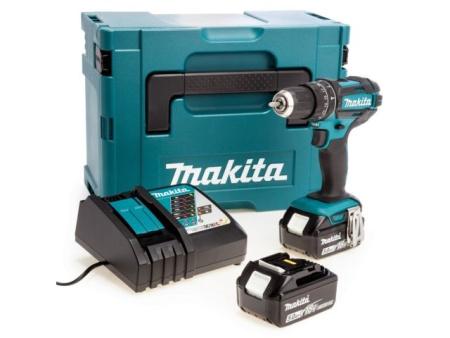 Аккум. ударная дрель-шуруповерт MAKITA LXT DHP482RTJ в кейсе