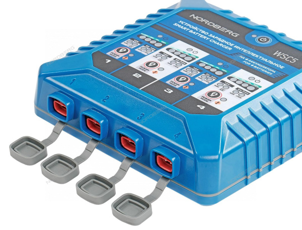 Устройство зарядное интеллектуальное 6/12V, на 4 аккумулятора NORDBERG WSC5