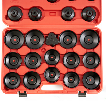 Комплект чашек для демонтажа масляных фильтров ROSSVIK ST076 (65-120 мм, 30 шт.)