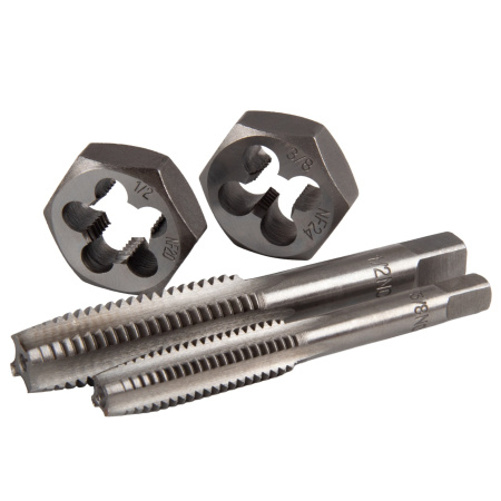 Набор метчиков и плашек SK-5 1/8"-1/2", кейс, 40 предметов, в комплекте набор пассатижей МАСТАК 351-10040CP