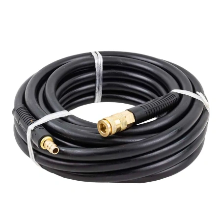 Шланг резиновый воздушный армированный с фитингами 10мм х 17мм х 10м (20-60бар, раб. t от -30 до +70°С)