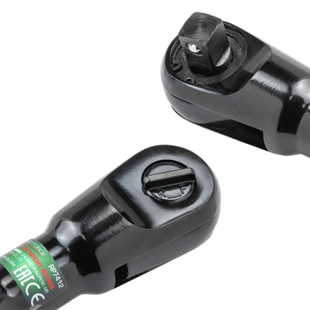 Пневмотрещотка с прорезиненной рукояткой 68Нм, 1/2''(потребление 77л/мин, 160 об/мин, L-254мм,6.3Bar,штуцер 1/4'')