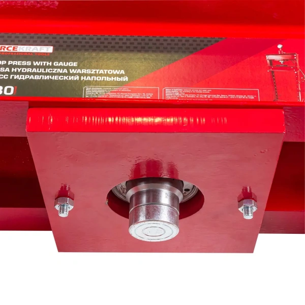 Пресс гидравлический с манометром напольный 30т ручной/пневмо(рабочая высота:0-1070мм.рабочая ширина-530мм.Рабочий стол:230*530,ход штока 160мм)