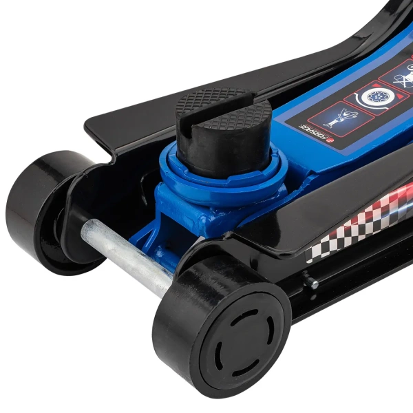 Домкрат подкатной гидравлический низкопрофильный с поворотной ручкой 3т