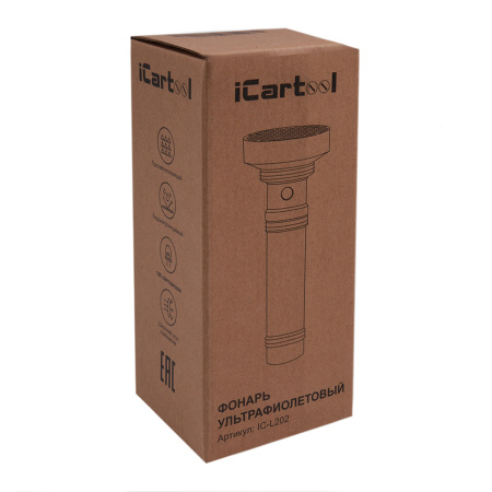Фонарь ультрафиолетовый, 100 светодиодов iCartool IC-L202