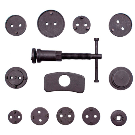 Набор инструментов для обслуживания тормозных цилиндров (правосторонняя резьба) 13пр., в кейсе