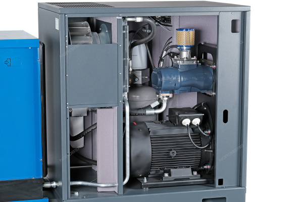 Компрессор винтовой, 15кВт, 10Бар, 2100л/мин, ресивер 500л, осушитель NORDBERG NCS500/2100-10D