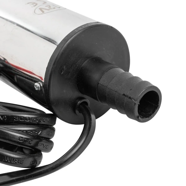 Насос для перекачки топлива (12V, 60W, 30л/мин, Ø51мм, Ø выходного отв. 19мм)