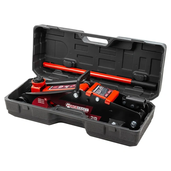 Домкрат подкатной гидравлический 2,5т в кейсе