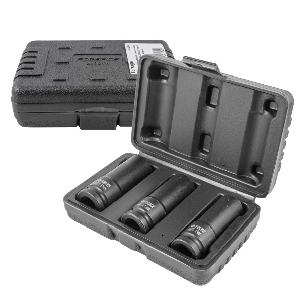 Набор головок ударных тонкостенных 3пр. 1/2''6-гр (17,19,21мм) в кейсе