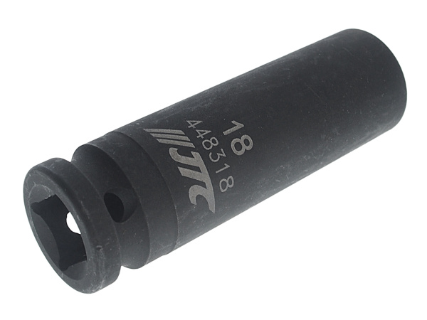 Головка торцевая 12-ти гранная ударная тонкостенная JTC 448318 (1/2", 18 мм, L=82 мм)