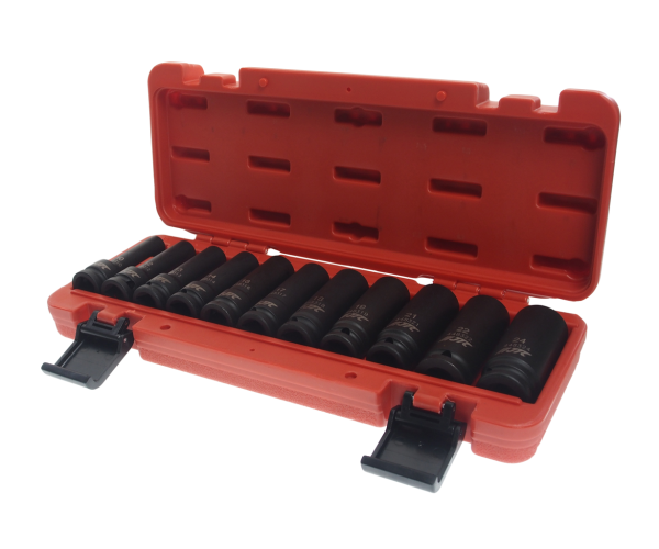 Набор головок торцевых 12-ти гранных ударных глубоких JTC J411P (1/2", 10-24 мм, 11 предметов)