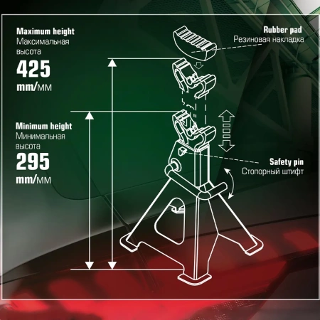 Подставка ремонтная 3т (комплект 2шт.)