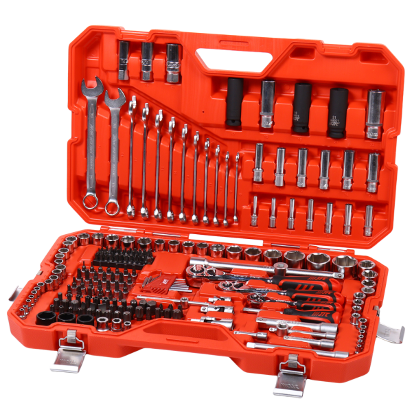 Набор инструментов 1/4" & 3/8 & 1/2" 6-гранный (в кейсе) 219 предметов JTC-H219C