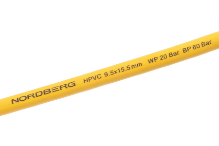 Пневматический шланг на самоскручивающейся катушке NORDBERG HR1015HPVC, 15 м