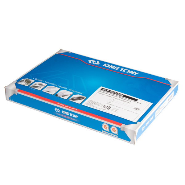 Набор комбинированных ключей с трещоткой ложемент 15 предметов KING TONY 9-102A15MR