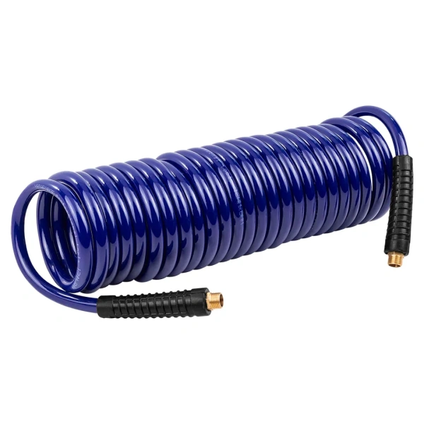 Шланг витой полиуретановый 8мм х 12мм х 7.5м с резьбовыми наконечниками 1/4''