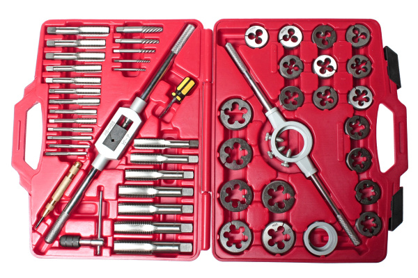 Набор метчиков и плашек JTC 5214 (51 предмет в кейсе)