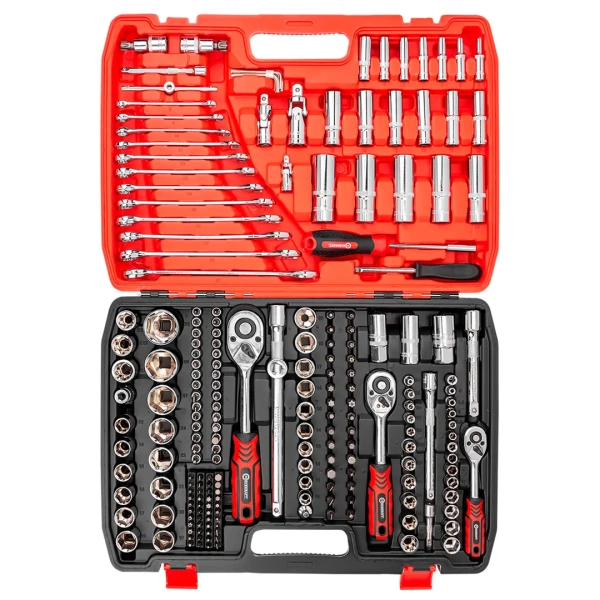 Набор инструментов 216пр. 1/4''3/8''1/2''(6гр.)(4-32мм)