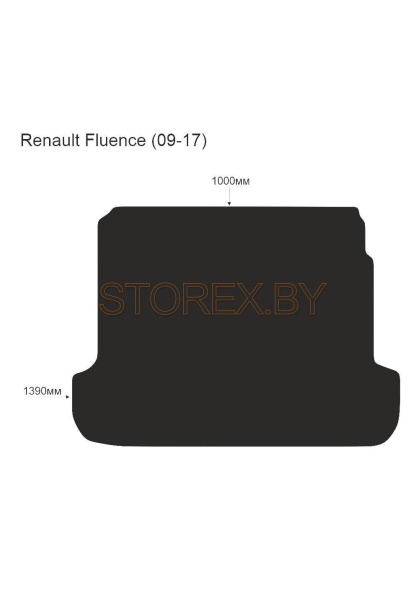 Renault Fluence (09-17) Багажник copy